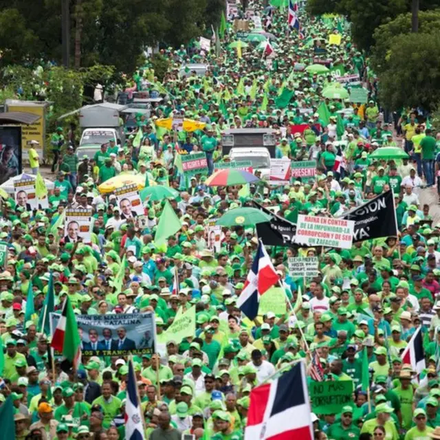 Protesta en Santo Domingo