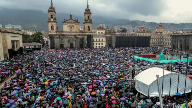 Protesta en Colombia