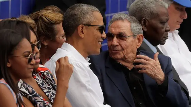 Obama e Raúl Castrojogo da mina no estrela betHavana