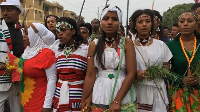 Shamarran Oromoo godinaalee garaagaraa irraa dhufun ayyaanicha irratti argaman