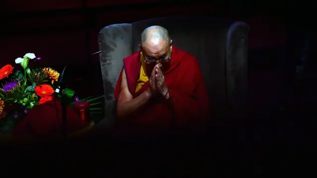 His Holiness The Dalai Lama gives a public talk on the theme of 'Compassion in Action' to celebrate 20 years of the Children in Crossfire initiative on September 10, 2017 in Londonderry, Northern Ireland. The Dalai Lama is the patron of the Children in Crossfire charity which was founded by Richard Moore. Mr Moore was blinded by a plastic bullet fired by a British Soldier during the Troubles in Derry.