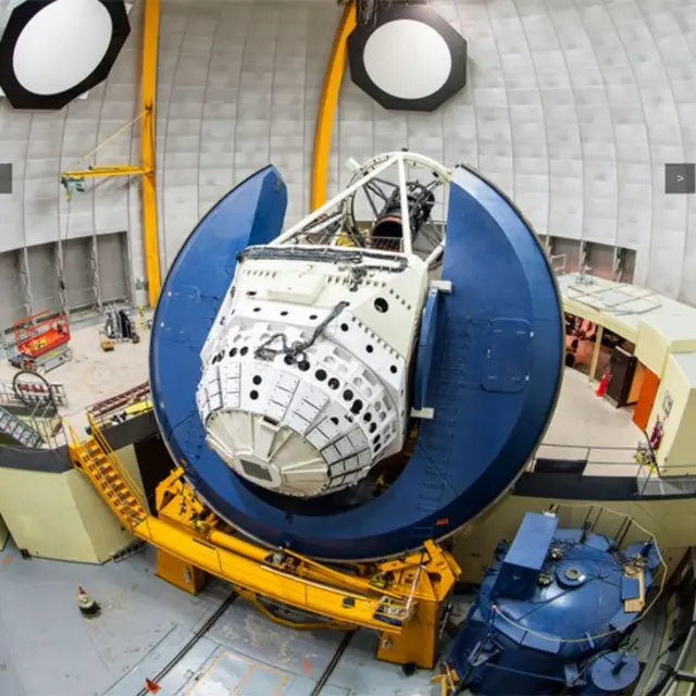 Telescopio Blanco visto por dentro