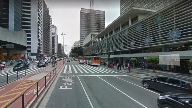 Imagem da av. Paulista hoje