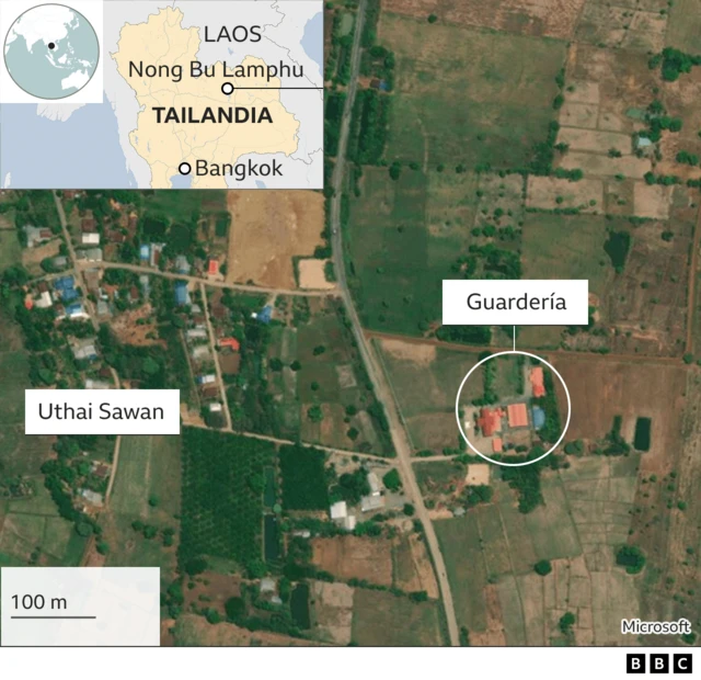 Mapa satelital de Tailandia