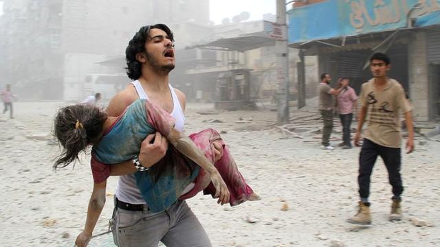 Bombardeos en Alepo, Siria