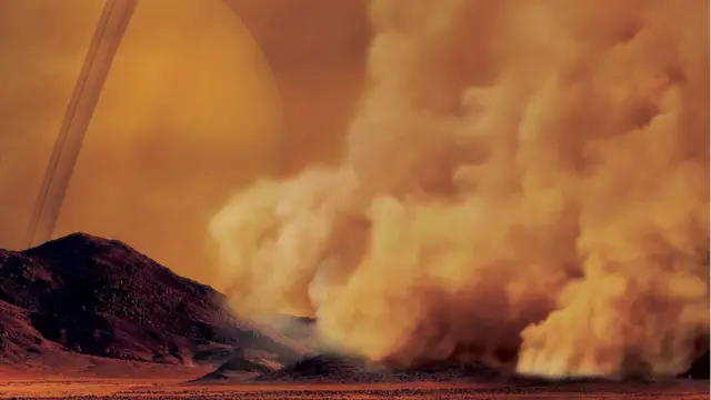 Пыльная буря на Титане