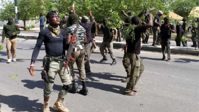 Wadansu 'yan sanda sun yi zanga-zanga a Maiduguri a kwanan baya