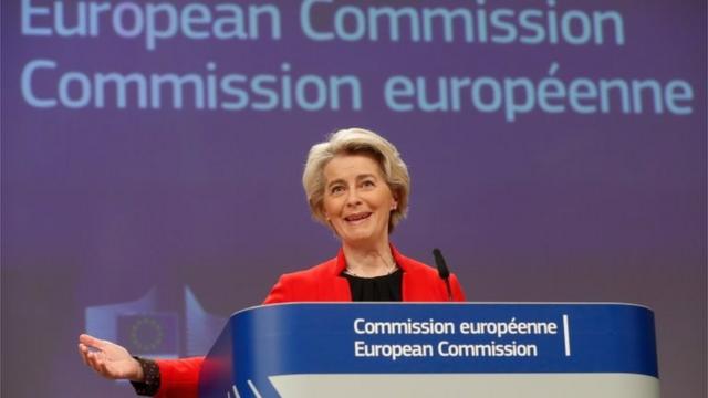 Ursula von der Leyen, presidente da Comissão Europeia,