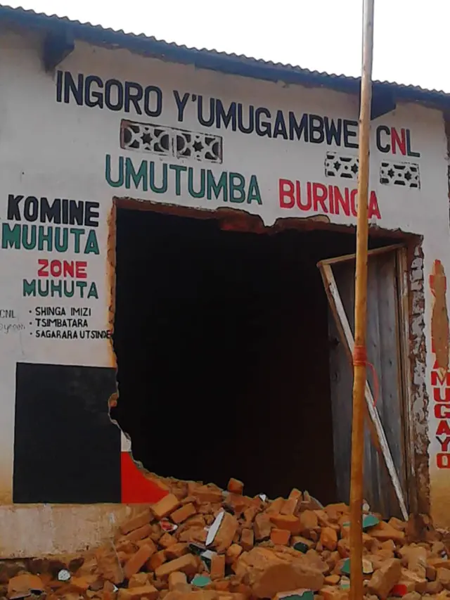 Ingoro ya CNL yo ku mutumba Buringa, komine Muhuta y'intara ya Rumonge yabomowe mw'ijoro ryo ku wa 16/07/2020