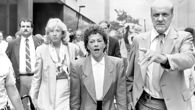 Imagen de las fiscales del caso contra los cinco de Central Park de camino al tribunal