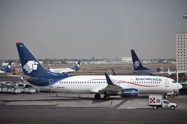 Aviones de Aeroméxico en Ciudad de México