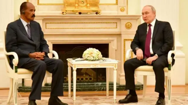 ፕረዚደንት ቭላድሚር ፑቲን ምስ ፕረዚደንት ኢሳይያስ