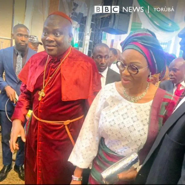 iyawo aarẹ ti ilu ṣẹṣẹ dibo yan, Rẹmi Tinubu gunlẹ si ile ijọsin apapọ Naijiria, National Ecumenical Center nilu Abuja