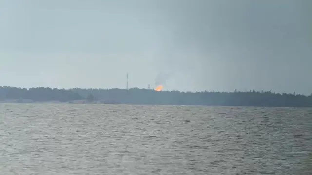 Iyi foto yafashwe na Ari Laine umuturage wa Finland tariki 24 Nyakanga(7) ku ntera ya 38km uvuye ku ruganda rwa Portovaya