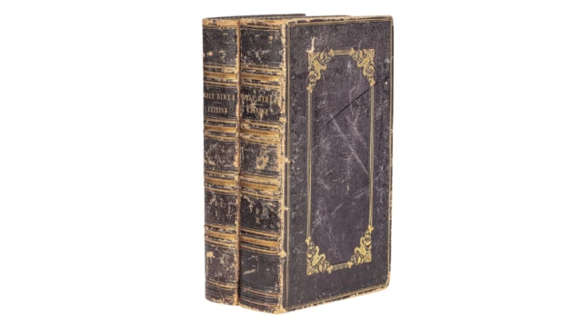 貴重なアンティーク❗️世界で唯一無二❗️1846年と記されたBible 天金加工 貴重なアンティーク❗️世界で唯一無二❗️1846年と記された