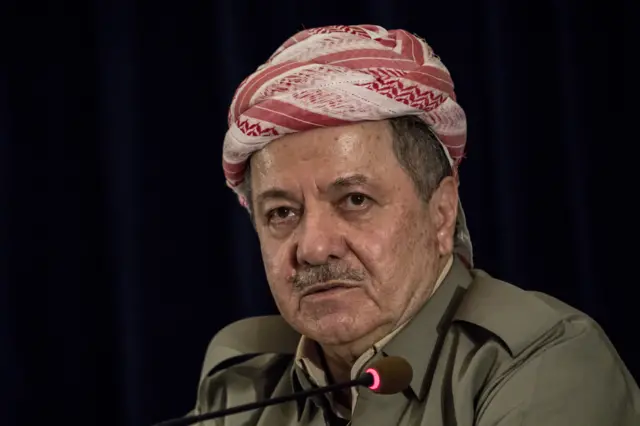 Cựu Chủ tịch người Kurd ở Iraq, ông Massoud Barzani vào năm 2017