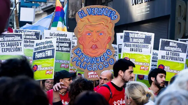 Protesta en contra de la reforma en Buenos Aires el pasado 1 de agosto.