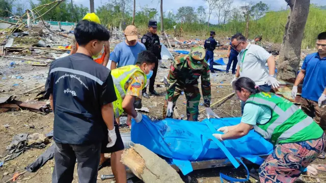 မေလ ၃၁ ရက် နမ့်ခမ်း၊ ကောင်းတပ်ရွာပေါက်ကွဲမှုဖြစ်ပြီးနောက် တွေ့ရတဲ့မြင်ကွင်း