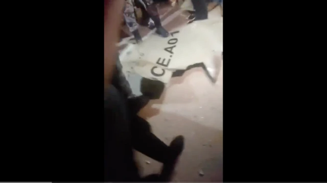 Debri in Jordan after Iran strike against Israel