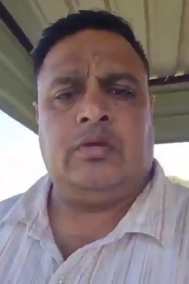 سندیپ کمار لاتھر کی مبینہ آخری ویڈیو سے لی گئی تصویر