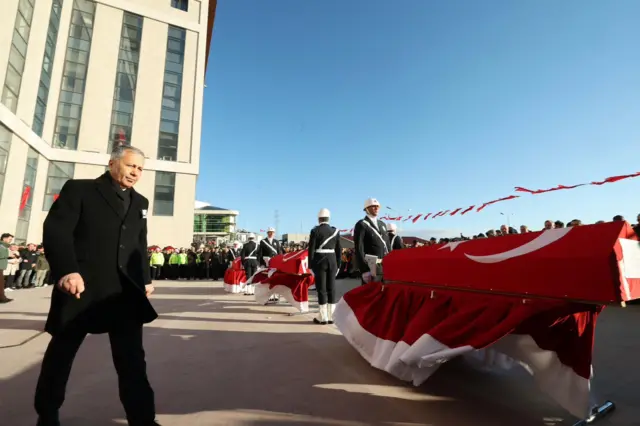 Ali Yerlilkaya, Yalova'daki IŞİD operasyonunda hayatını kaybedenlerin cenaze töreninde