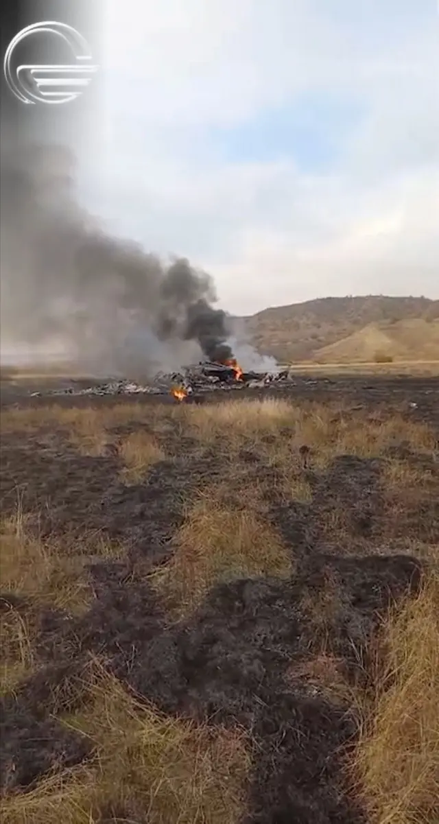 Сігнахський муніципалітет, Грузія. Над місцем аварії піднімається дим