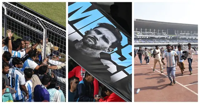 একদিকে ফেন্সিংয়ের গেট ভাঙার চেষ্টা চলছে, অনুষ্ঠানের হোর্ডিং ভাঙা হয়েছে, মাঠে নেমে পড়েন শয়ে শয়ে মানুষ