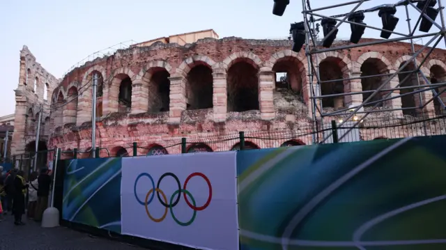 Амфитеатр в Вероне, где пройдет церемония закрытия Игр