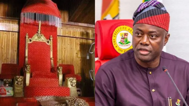 Gómìnà Seyi Makinde àti ààfin ìlú Oyo