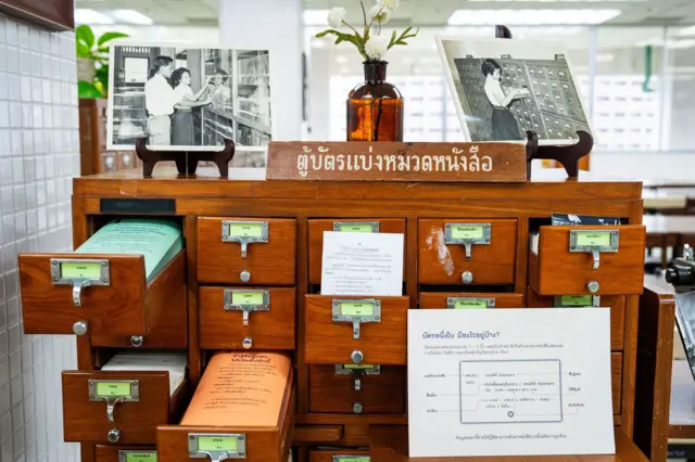 ก่อนที่โลกนี้จะมีคอมพิวเตอร์ ผู้ใช้บริการห้องสมุดต้องเดินมาที่ตู้บัตรรายการ แล้วลิ้นชักไล่ดูรายการบัตร (Card Catalog) ทีละใบ ซึ่งบัตรนี้จะแสดงรายการเกี่ยวกับหนังสือแต่ละเล่ม มีชื่อผู้แต่ง ชื่อเรื่อง และเลขเรียก โดยเราต้องจดข้อมูลเหล่านั้นก่อนไปตามหาหนังสือที่ชั้นตามตัวเลขในบัตร