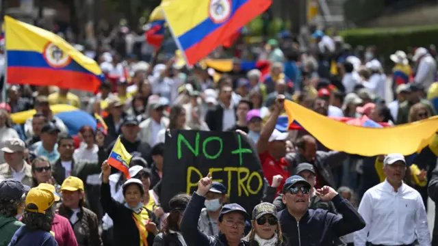 Marcha en contra de Petro