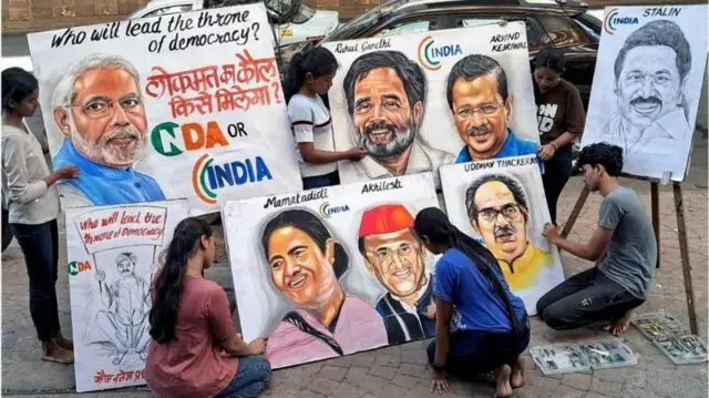 இந்திய நாடாளுமன்றத் தேர்தல் 2024, பா.ஜ.க, காங்கிரஸ், கருத்துக்கணிப்புகள்