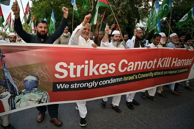 Pakistandakı aksiya Həmas