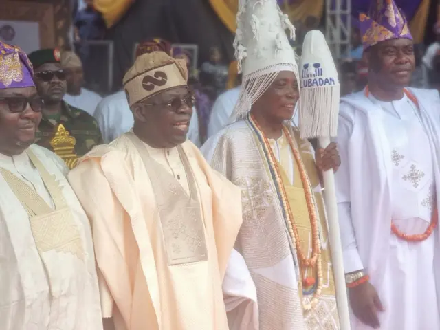 Olubadan of Ibadanland wit President Bola Tinubu and oda pipo