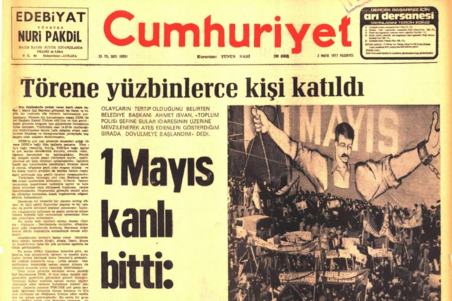 1 Mayıs 1977'de yaşanan olaylarda 34 kişi yaşamını yitirdi.
