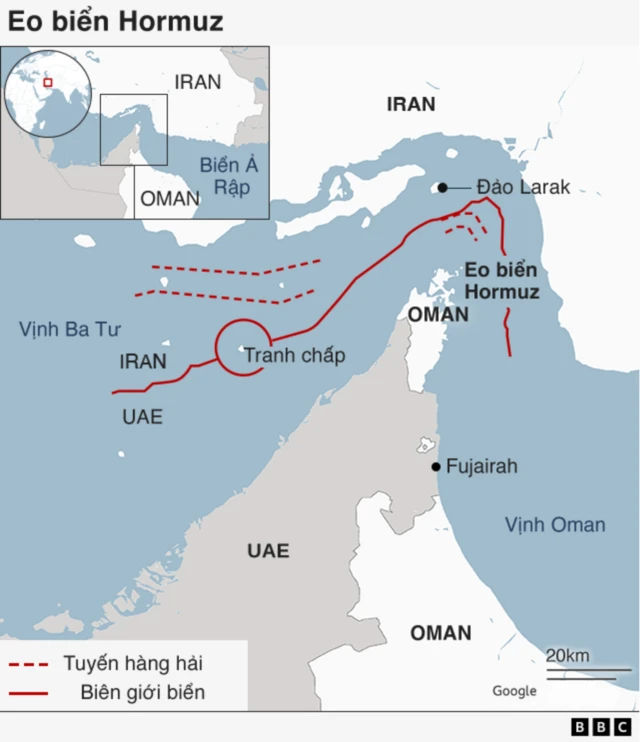 ảnh minh hoạ Eo biển Hormuz 