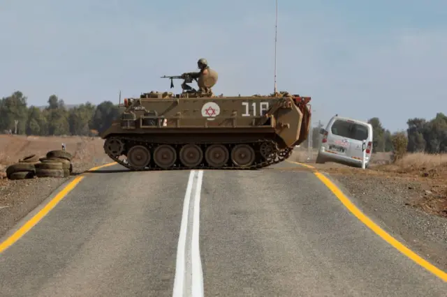 صورة تم التقاطها في 20 نوفمبر، 2017 تظهر ناقلة جنود مدرعة من طراز M113