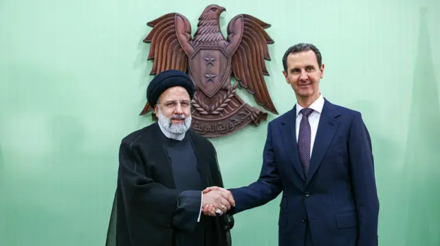 ইরানি প্রেসিডেন্ট এব্রাহিম রাইসির সঙ্গে প্রেসিডেন্ট আসাদ