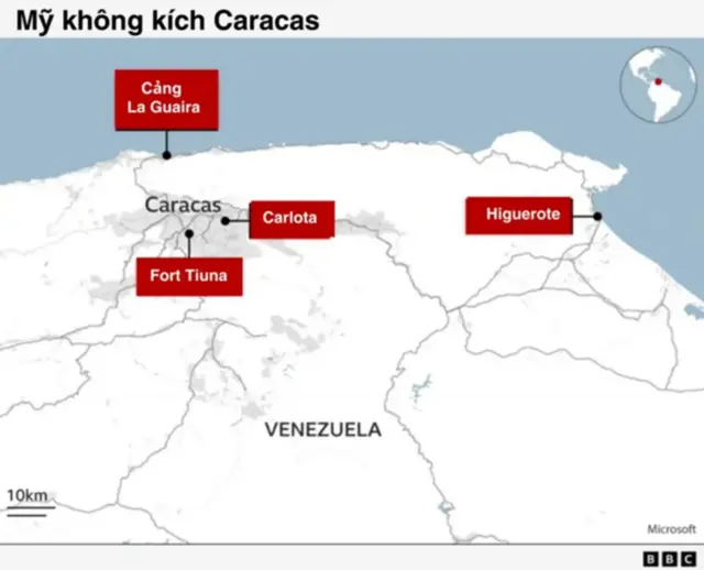 Mỹ không kích Venezuela 