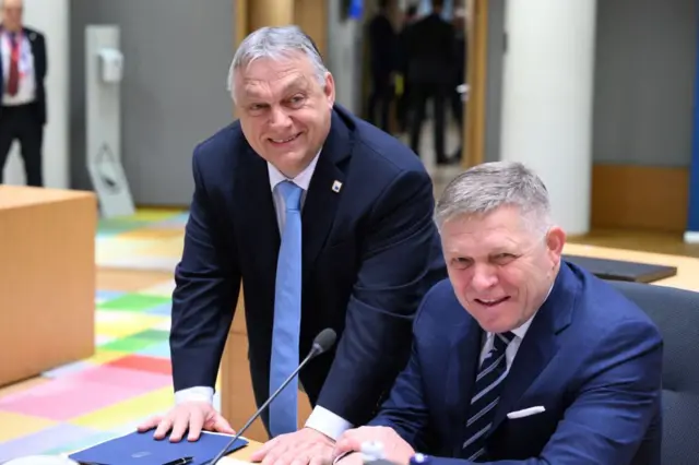 Viktor Orban y Robert Fico