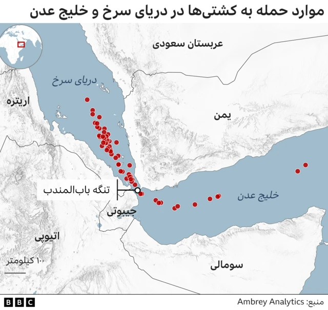 حمله به کشتی ها در دریای سرخ