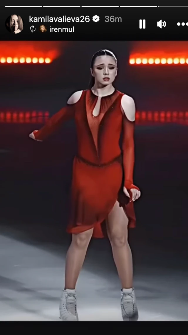 Скриншот Instagram-страницы Камилы Валиевой 