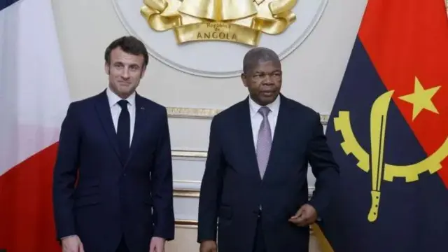 President Emmanuell Macron and President João Lourenço