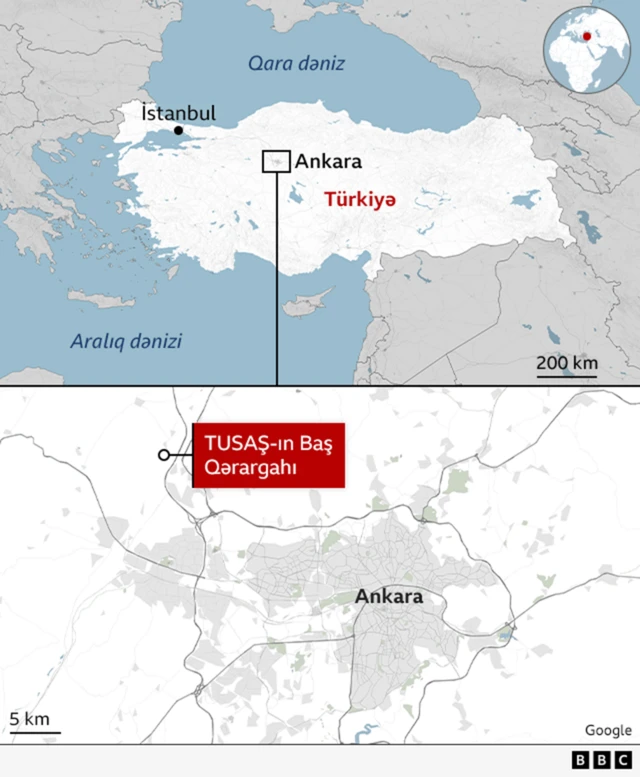 Oktyabrın 23-də Türkiyədə Ankara şəhərində Türk Hava və Kosmik Sənaye şirkətinin (TUSAŞ) qərargahına hücum edilib.
