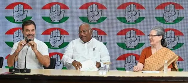রাহুল গান্ধী, মল্লিকার্জুন খাড়গে, সোনিয়া গান্ধী