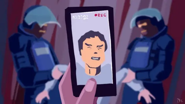 Polis və telefona çəkiliş 