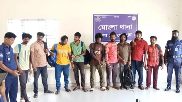 బంగ్లాదేశ్‌లో చిక్కుకున్న మత్స్యకారులు