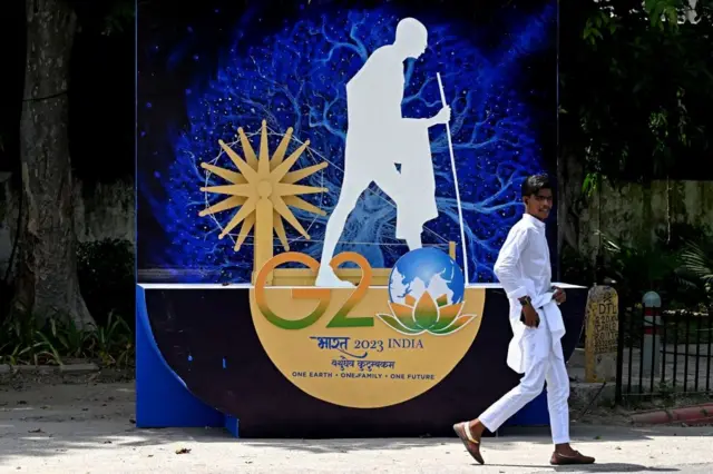 दिल्ली में जी-20 सम्मेलन की तैयारी.