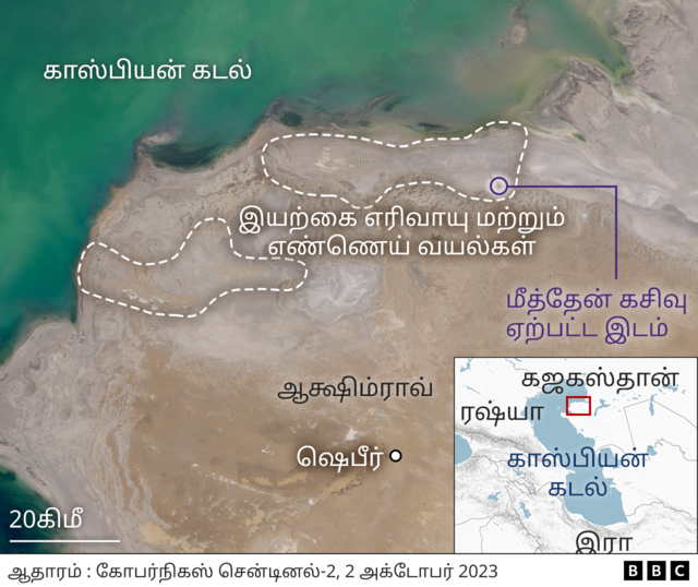 கஜகஸ்தான், மீத்தேன் கசிவு