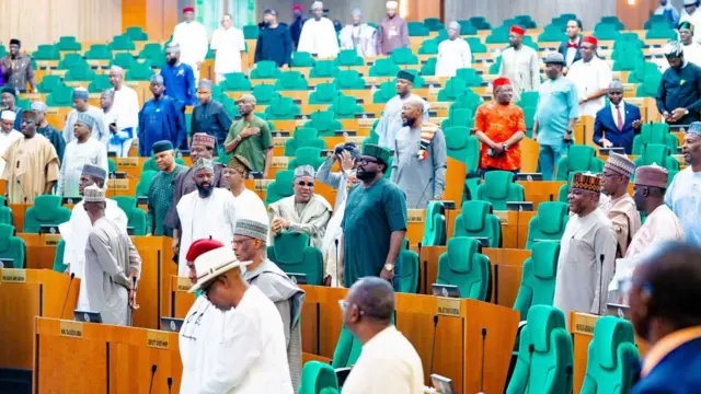 Members of Nigeria's House of Representatives during dia plenary session on Tuesday, 21 July 2026.